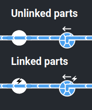 Linked parts