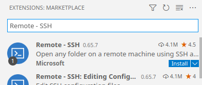 Install Remote SSH