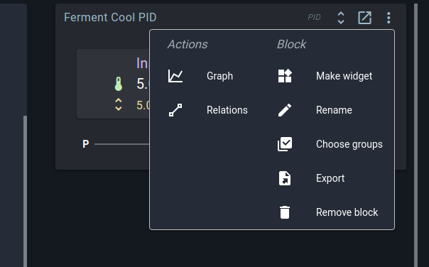 Removing a block