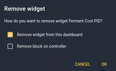 Removing a widget